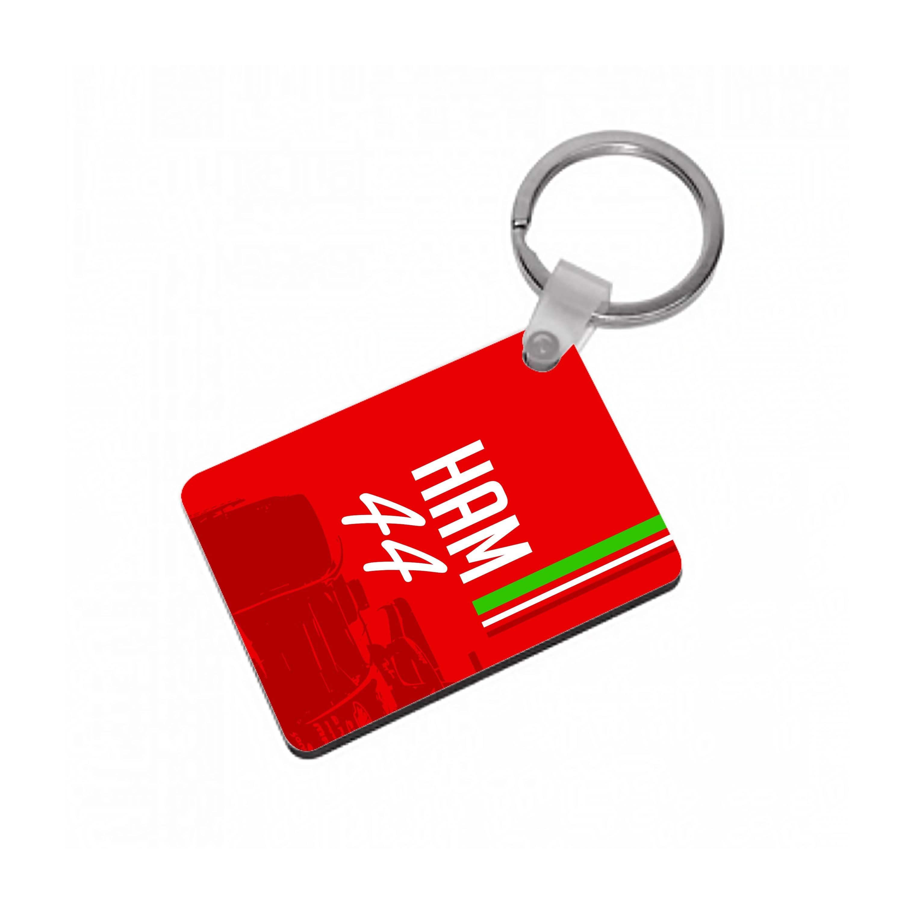 Dark Red Hamilton 44 Keyring