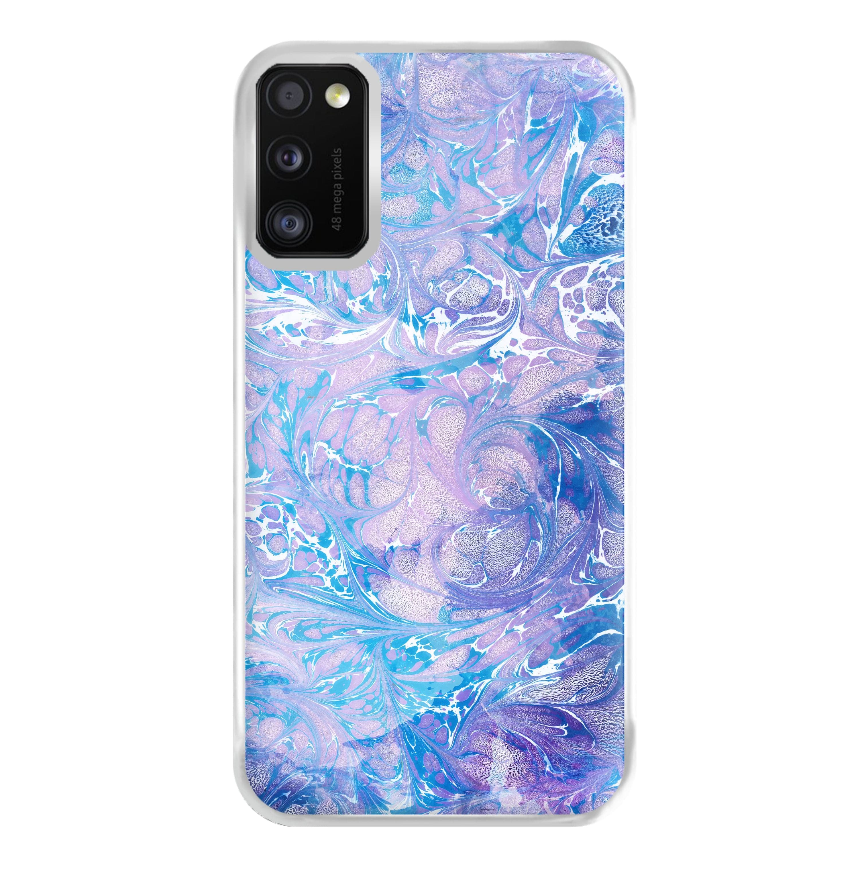 Sea Blue Swirly Marble Phone Case