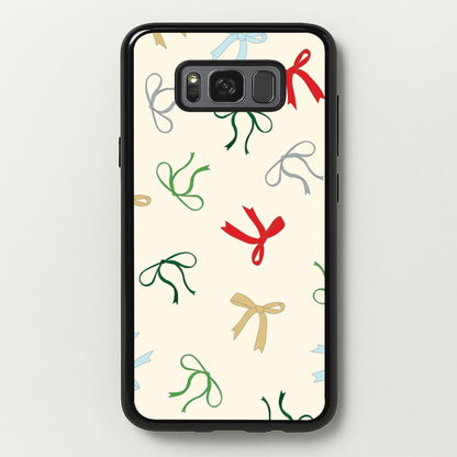 Coquette Christmas Bows Pattern Galaxy S8 Case