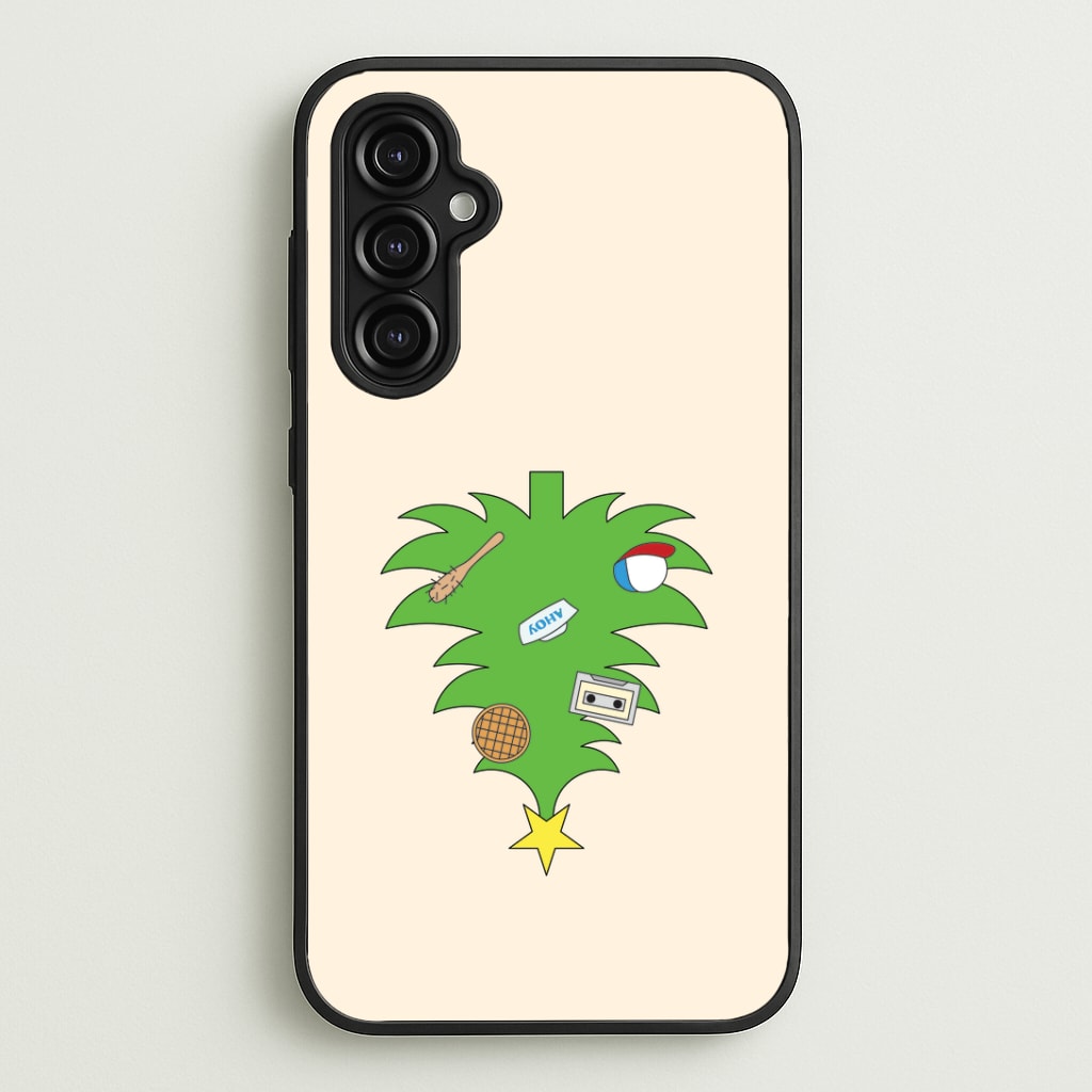 Upside Down Christmas Tree Galaxy A14 Case