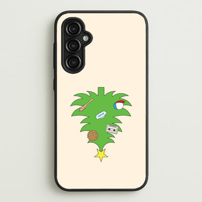 Upside Down Christmas Tree Galaxy A14 Case