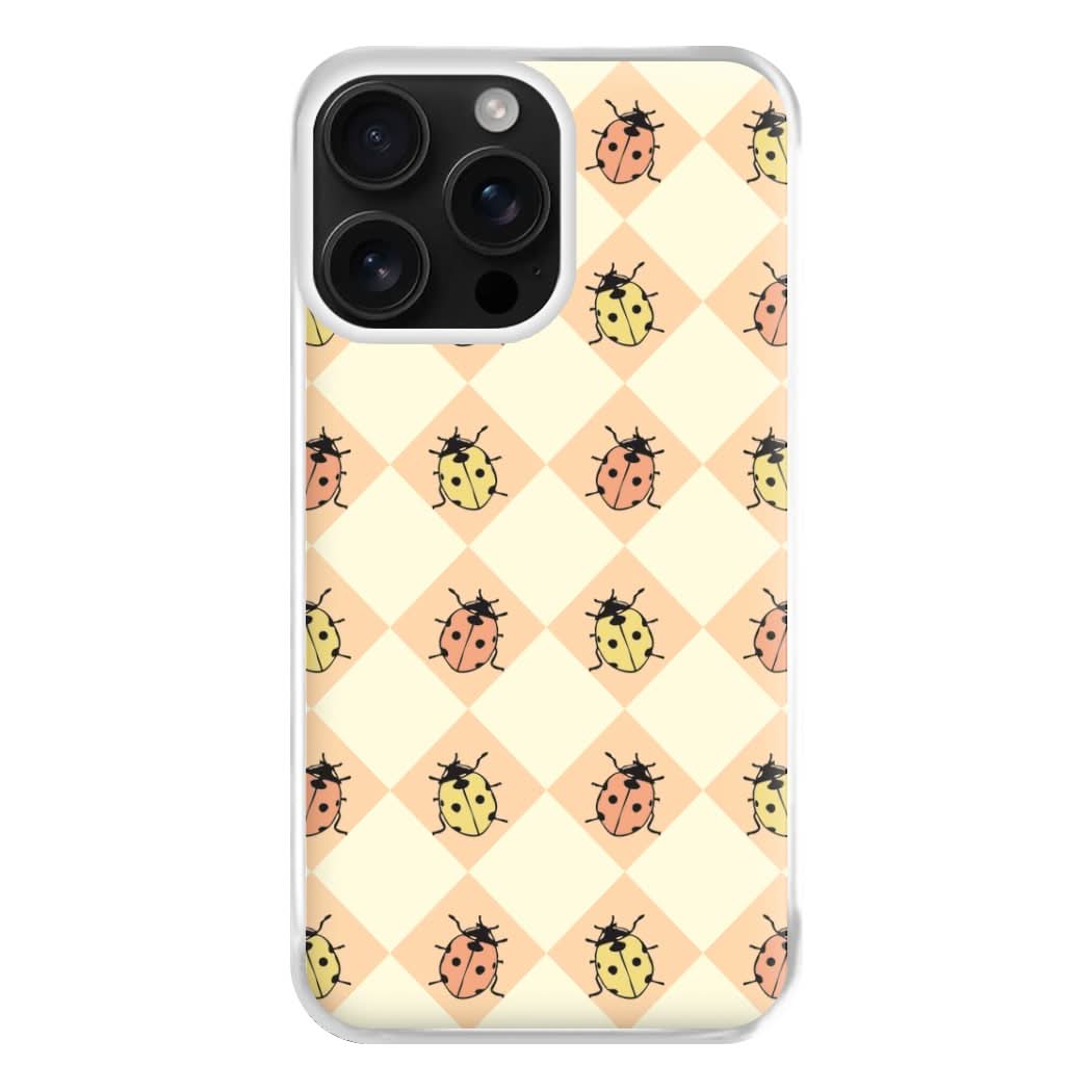 Argyle Ladybugs Pattern Phone Case for Apple iPhone, Samsung Galaxy, Huawei and Google Pixel