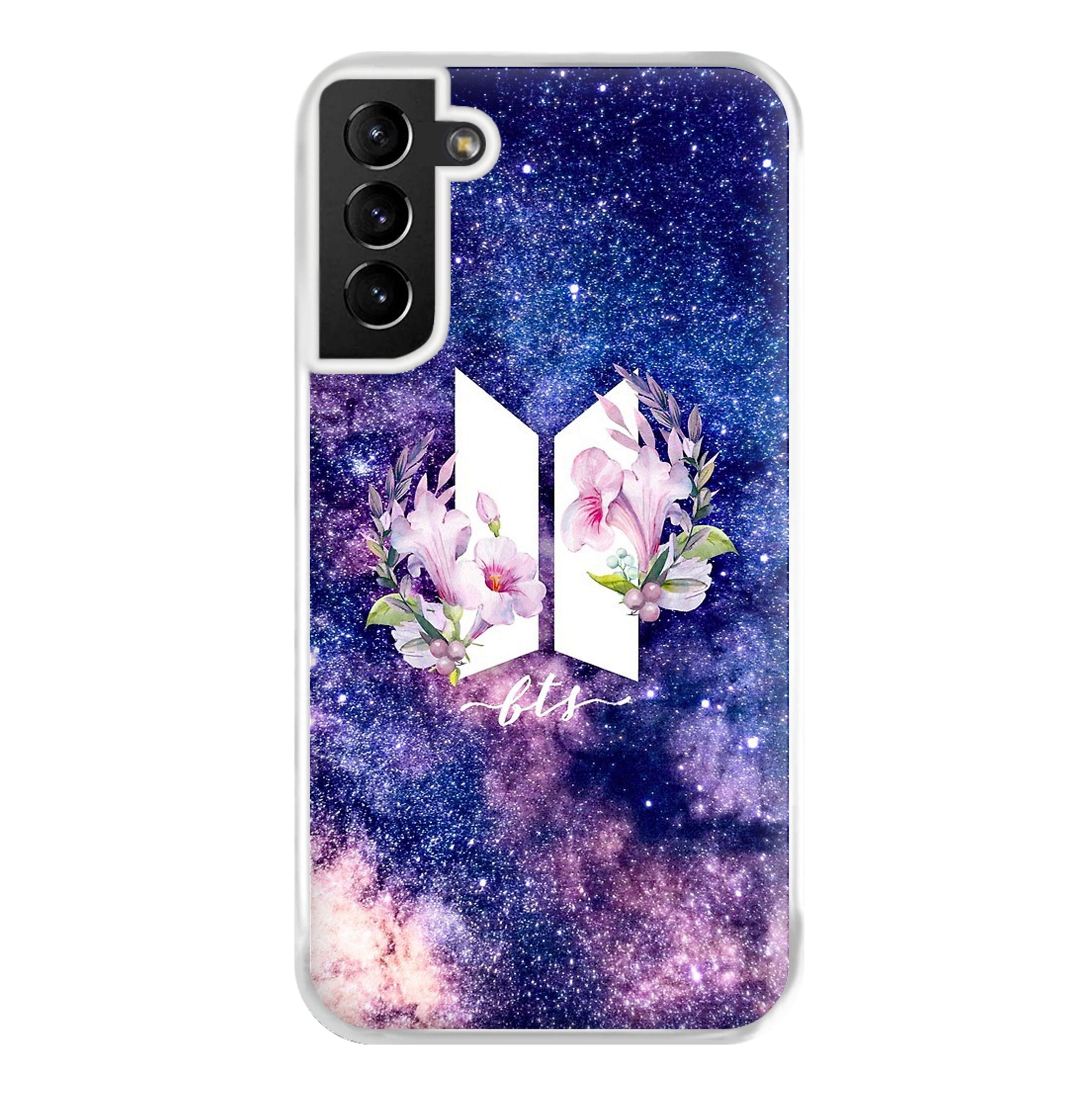 Galaxy Floral K-Pop Band Logo Phone Case