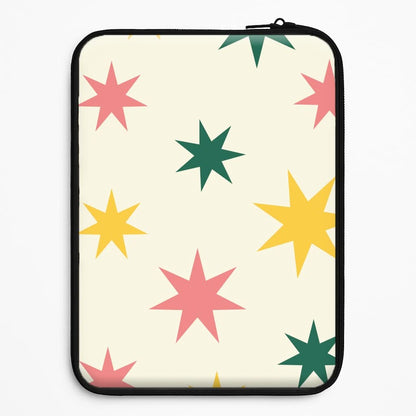 Colourful Christmas Stars Pattern Universal Laptop Sleeve