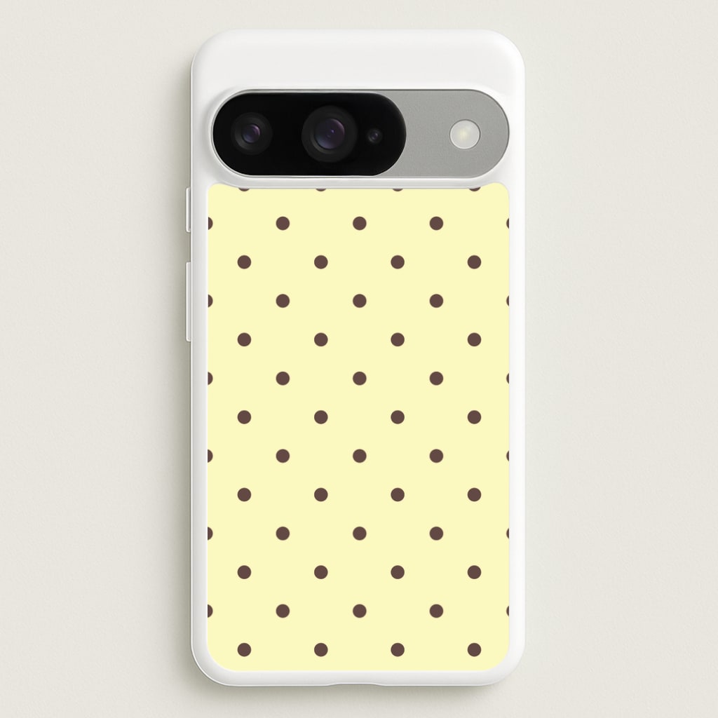 Vanilla & Chocolate Polka Dots Google Pixel 10 / 10 Pro Case