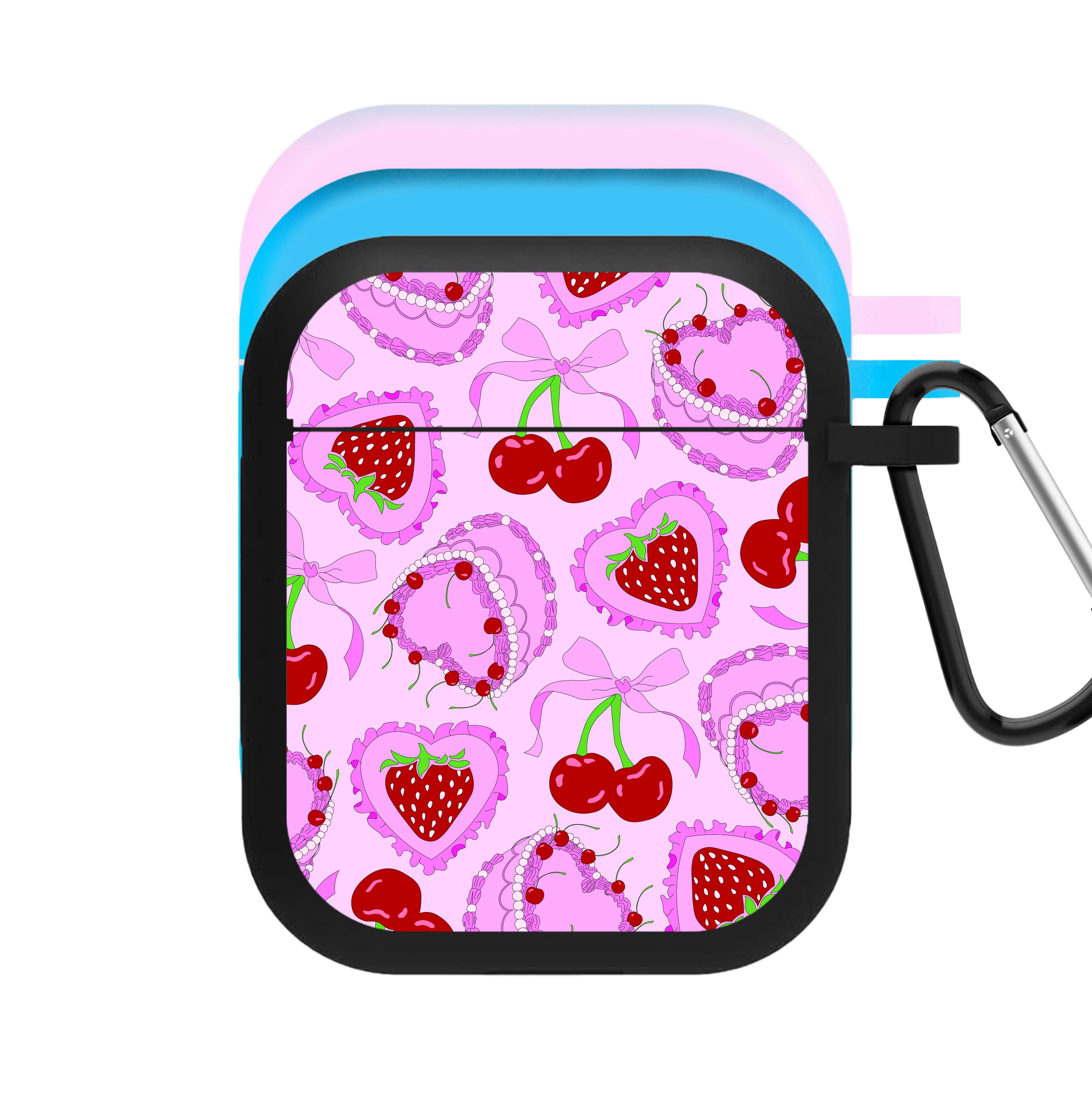 Cherries, Strawberries And Cake - Valentine's Day AirPods Case