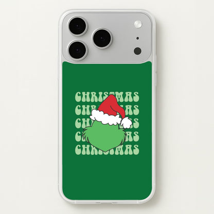 Green Creature Christmas iPhone 17 Pro Max Case