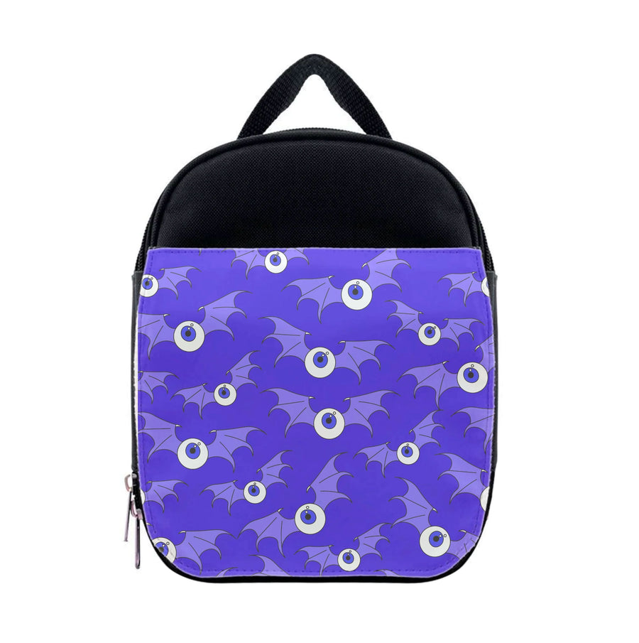 Purple Bat Pattern Lunchbox