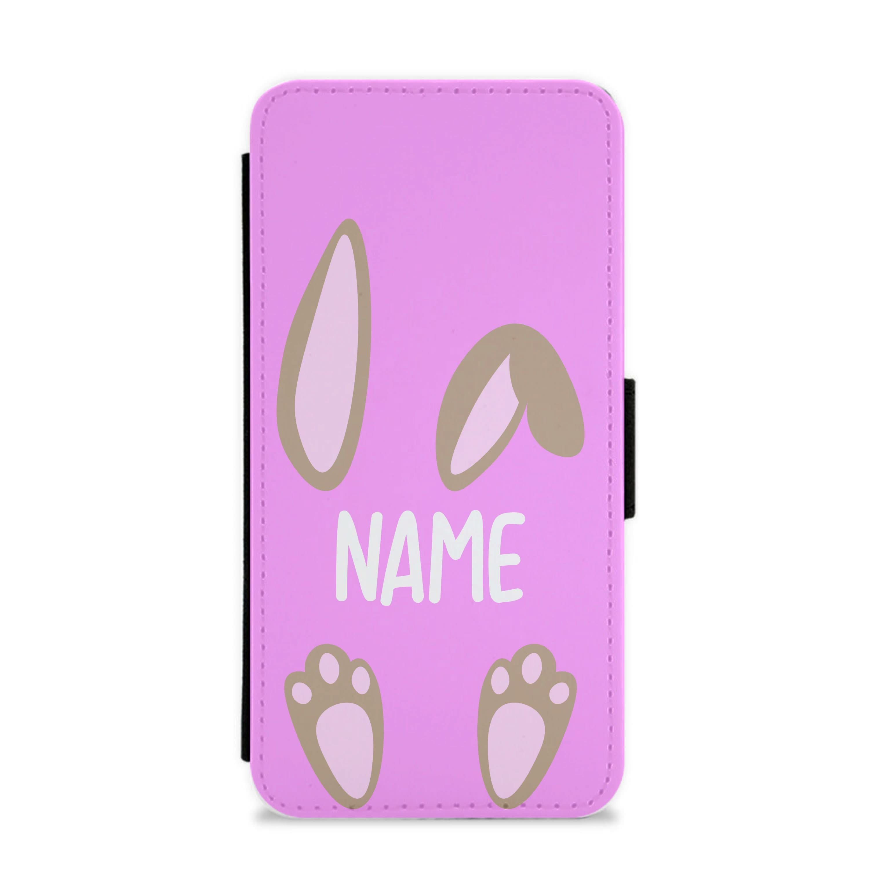 Brown Bunny Personalised Flip / Wallet Phone Case