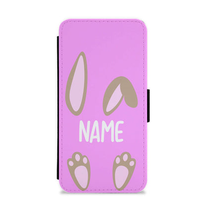 Brown Bunny Personalised Flip / Wallet Phone Case