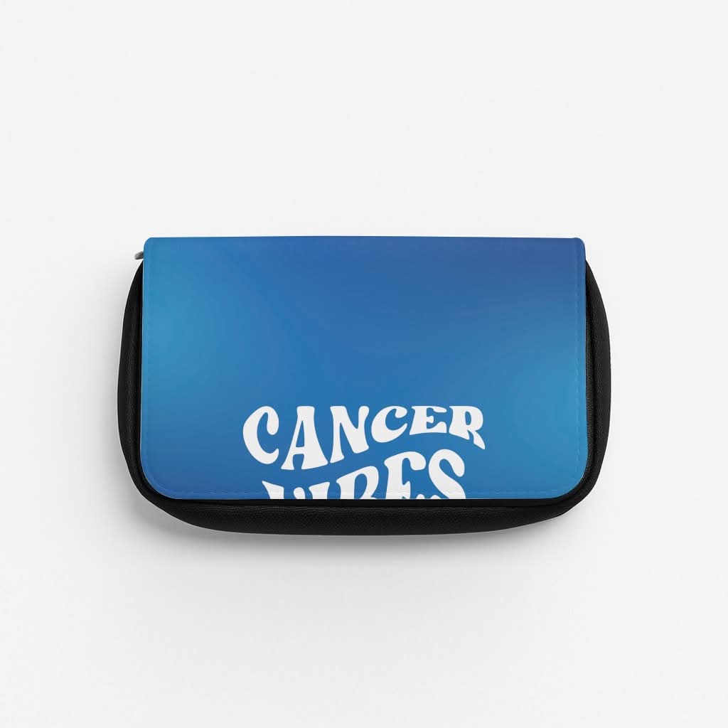 Cancer Vibes Gradient Zodiac Pencil Case