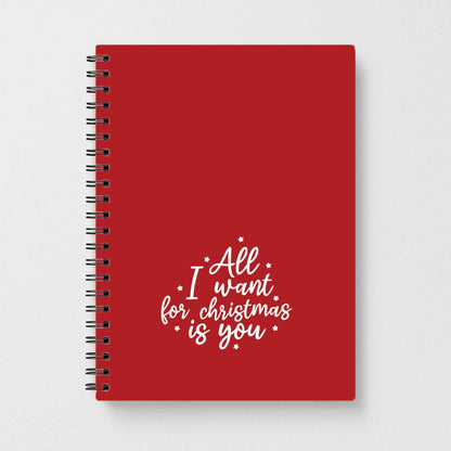 All I Want For Christmas Is You Stars Notebook