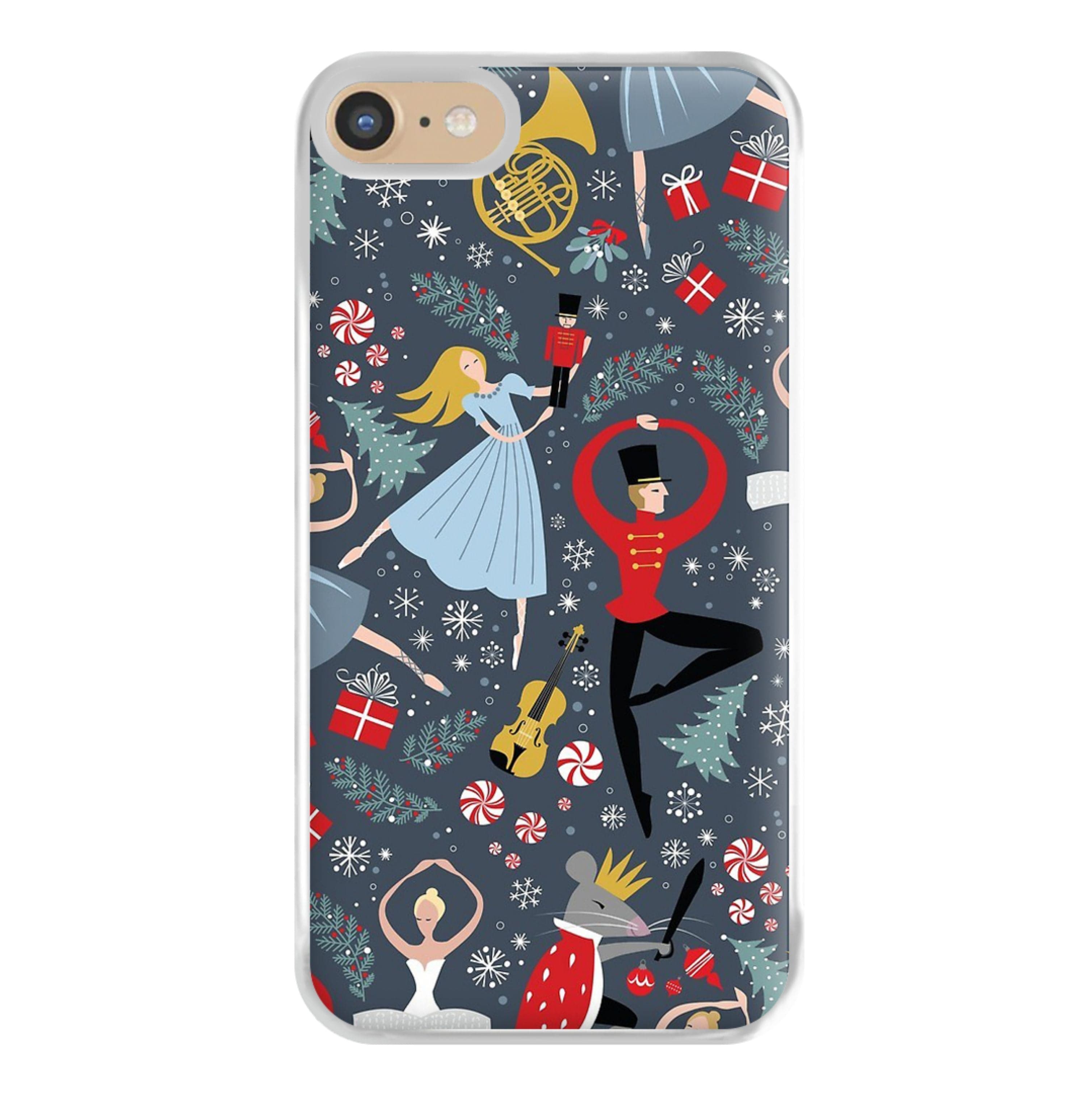 Nutcracker Ballet Pattern - Christmas Phone Case