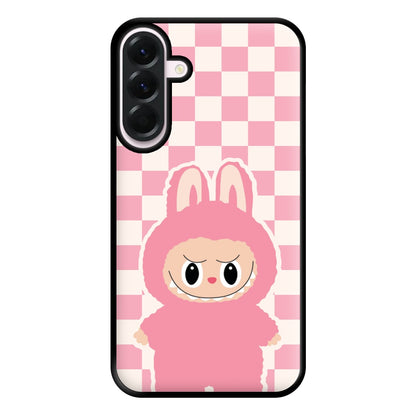 Checkered Cute Pink Monster  Galaxy A36 Case