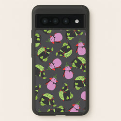 Vampire Frogs And Vegetables Pattern - Halloween Google Pixel 7 Pro Case