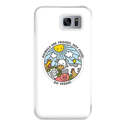 Animals Are Friends, Not Food - Vegan Phone Case