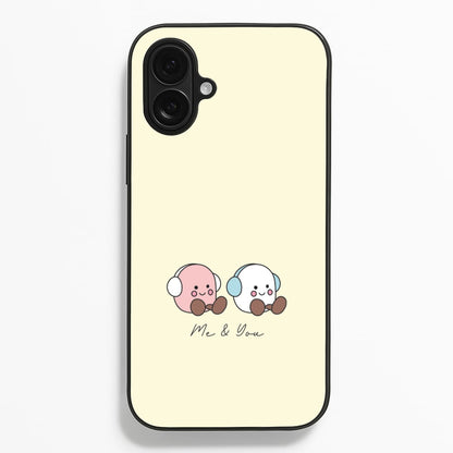 Cute Christmas Marshmellow Plushies iPhone 16 Plus Case
