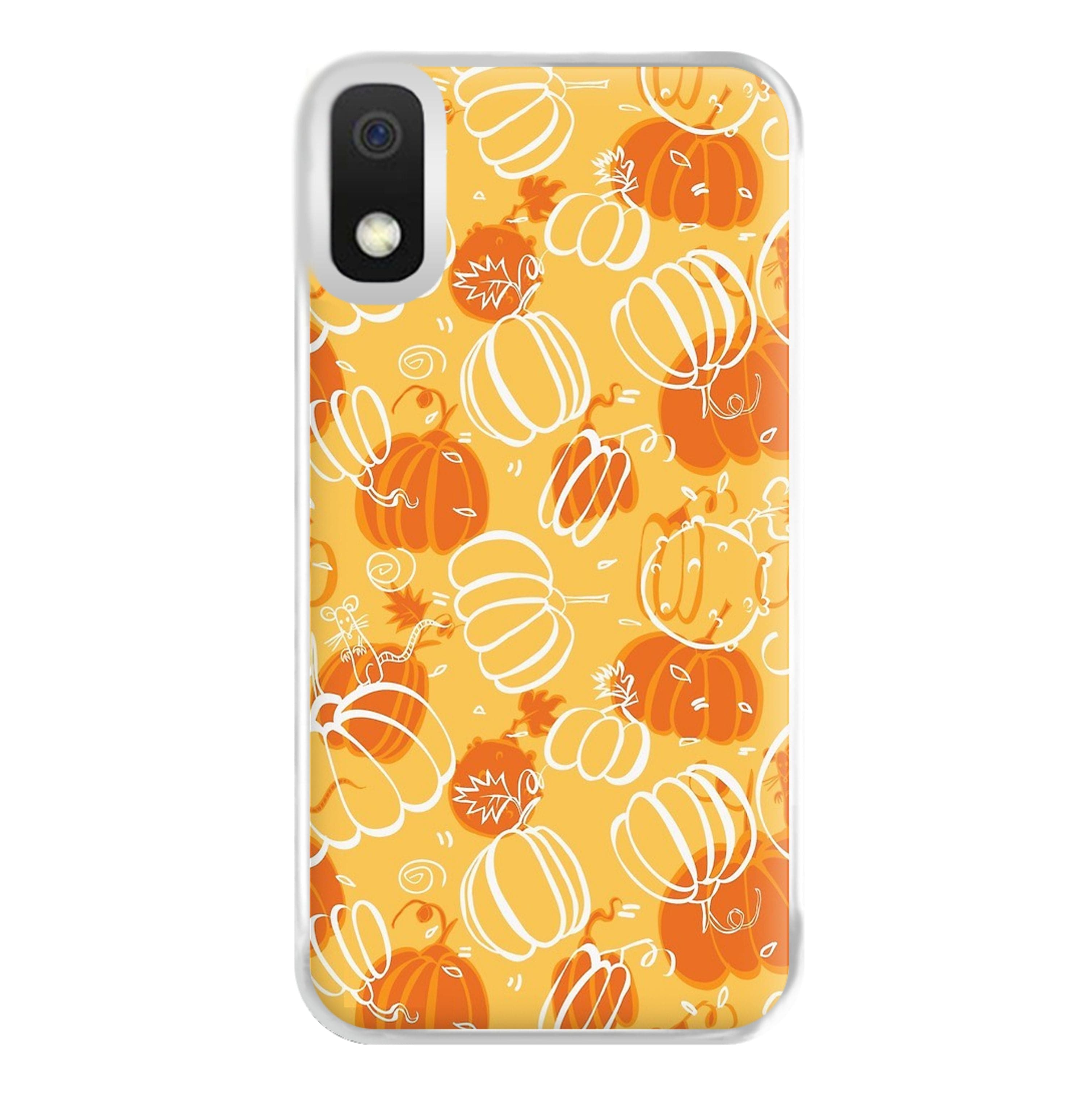 Drawn Pumpkin Pattern Phone Case