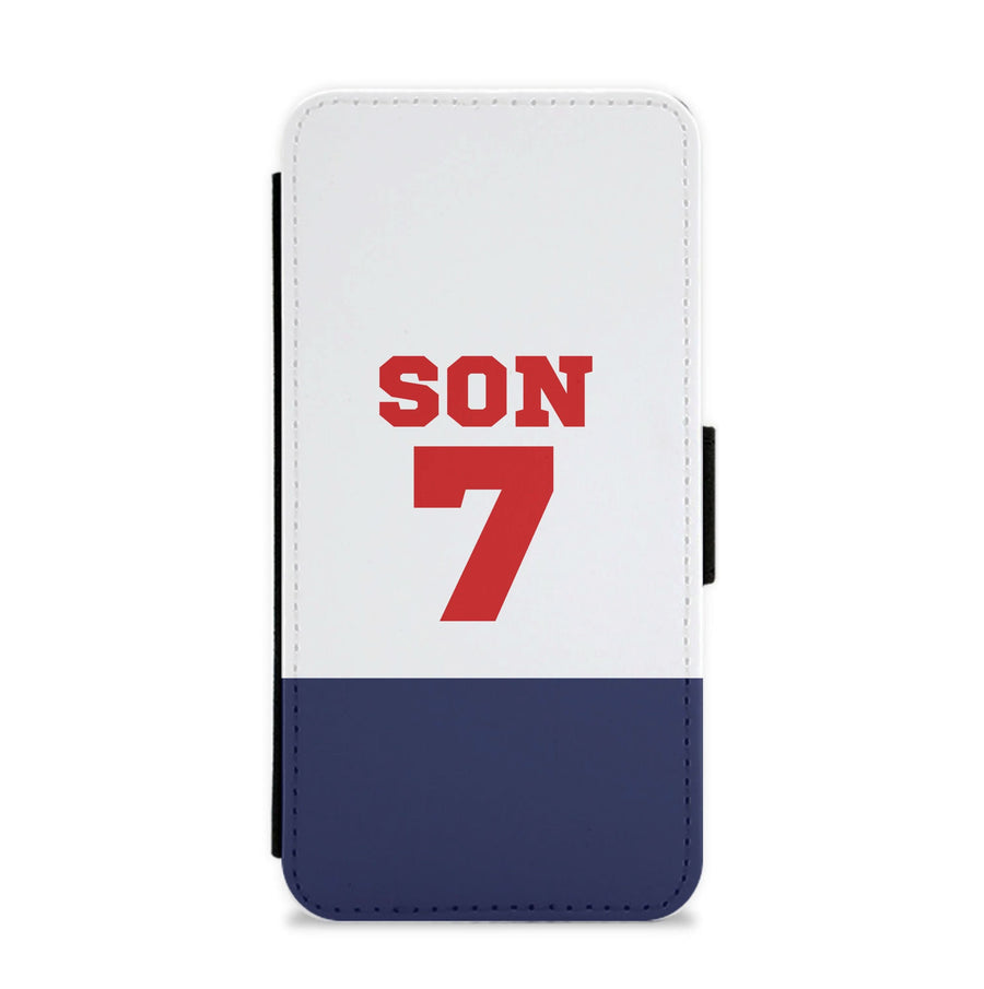 White And Blue Flip / Wallet Phone Case