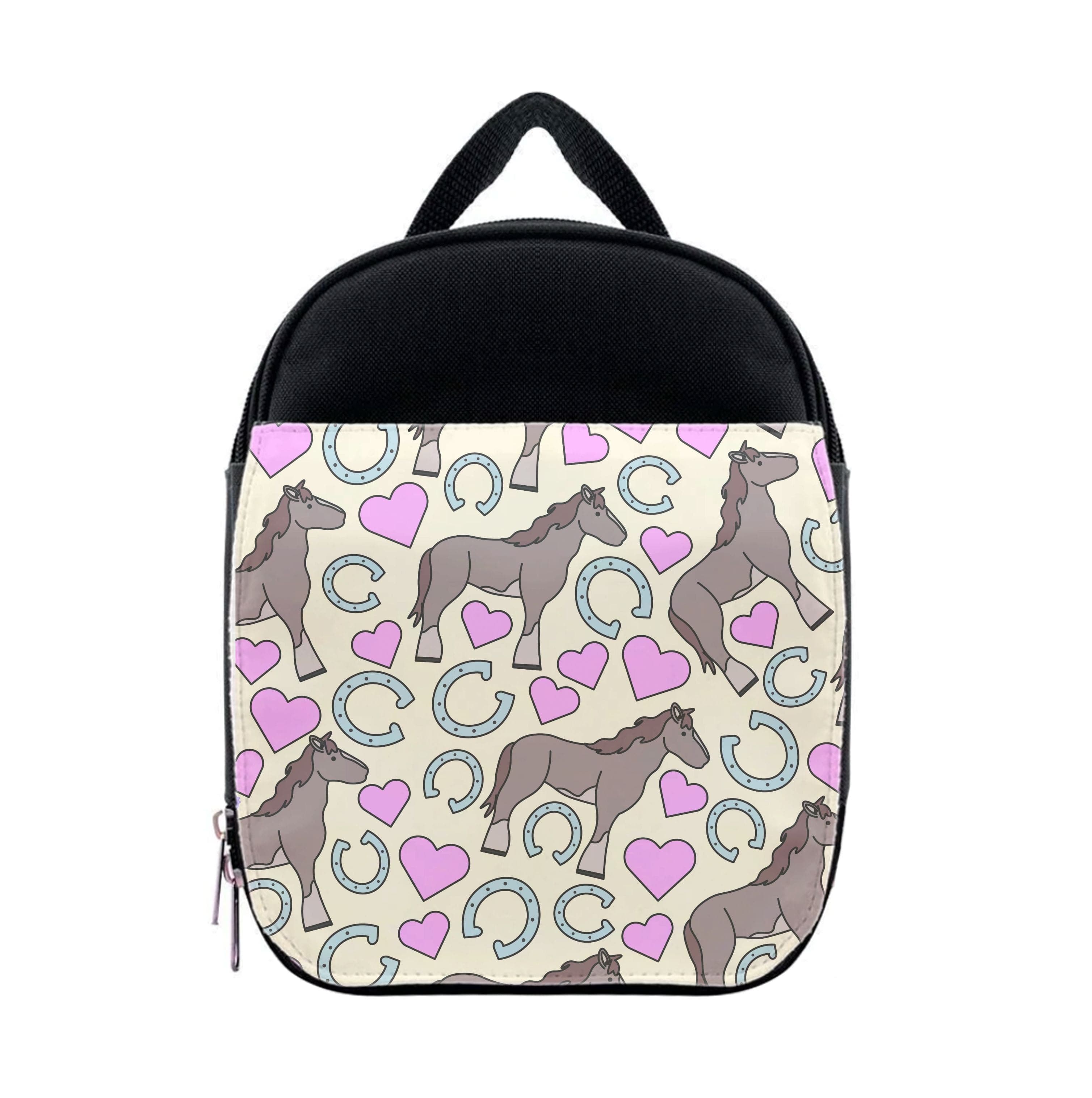 Horses And Horseshoes Pattern - Horses Lunchbox