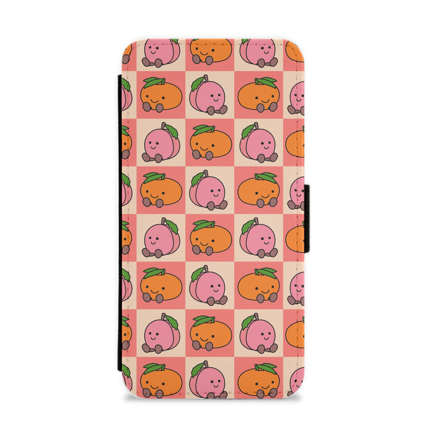 Oranges And Peaches - Plushy Flip / Wallet Phone Case