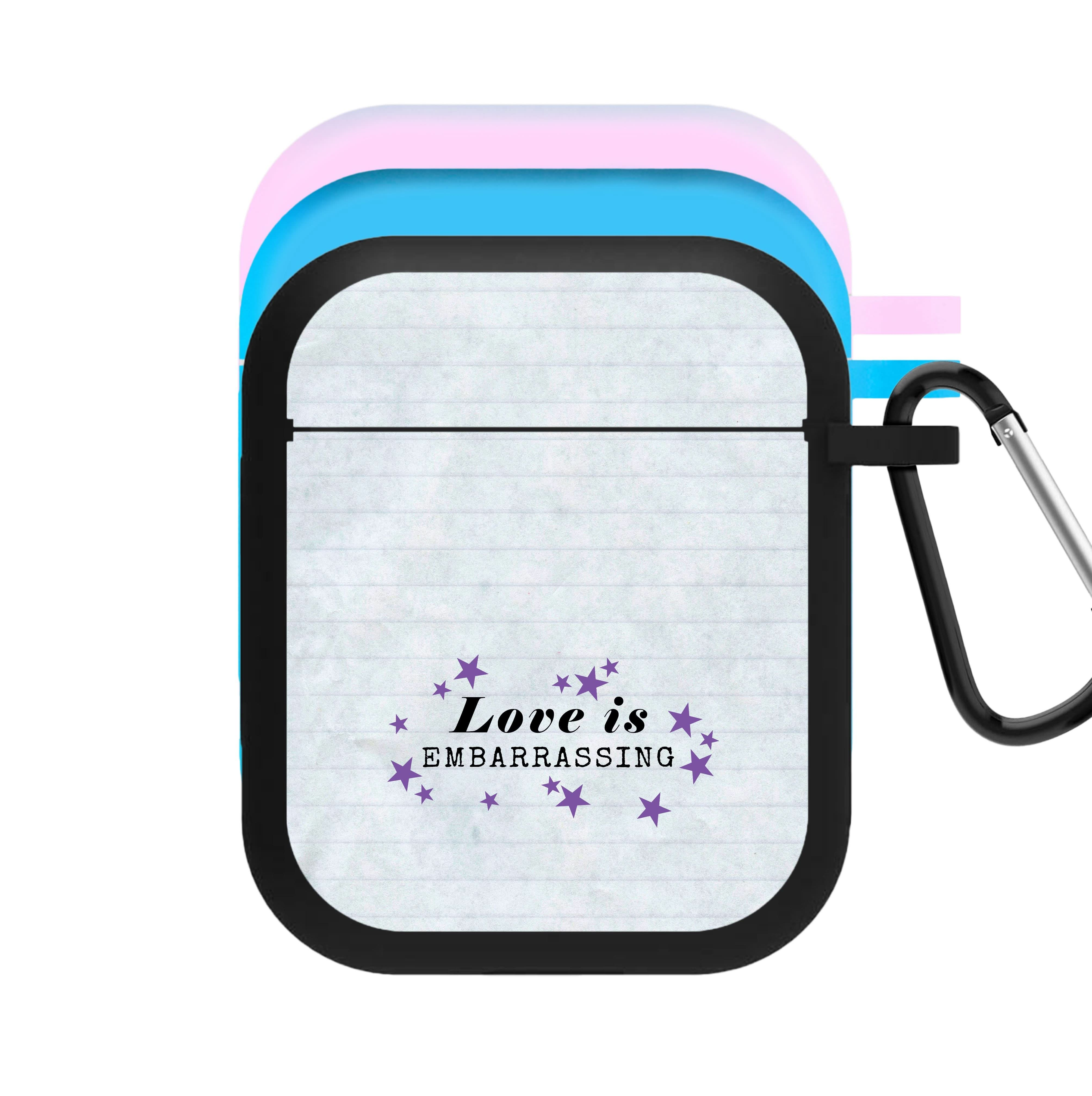 Love Is Embarrassing Note AirPods Case