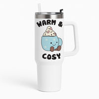 Hot Cocoa Plush Quote Tumbler