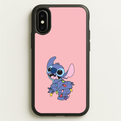 Cute Blue Alien Fairylights iPhone X / XS Case