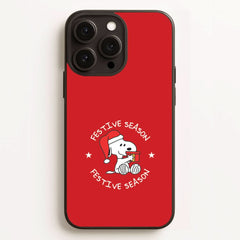 Cartoon Beagle Festive Season Phone Case
