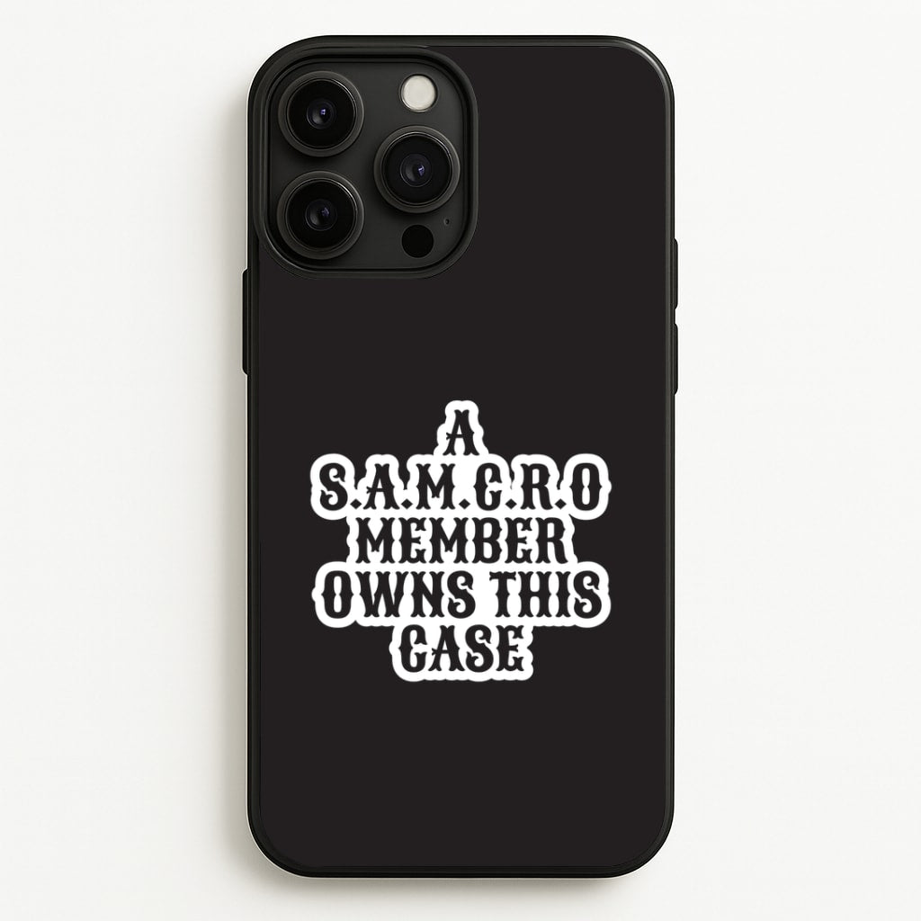 SAMCRO Member iPhone 13 Pro Case