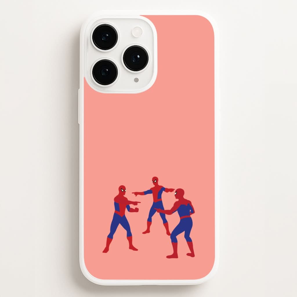 Spider Hero Pointing Meme Phone Case for Apple iPhone, Samsung Galaxy, Huawei and Google Pixel
