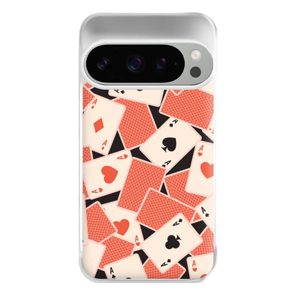 Playing Cards Collage Pattern Google Pixel 9 Pro XL Case