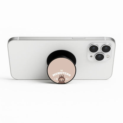 Cute Monster 2025 Biege Phone Stand