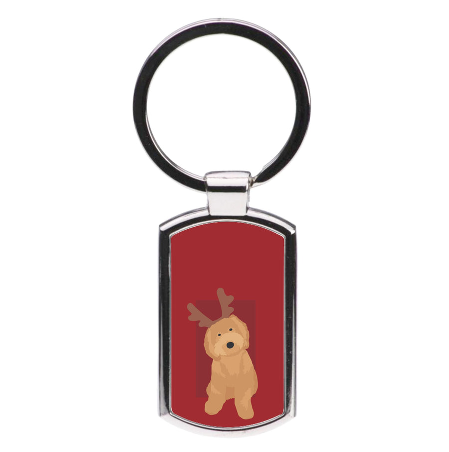 Dog Christmas Ears Luxury Keyring