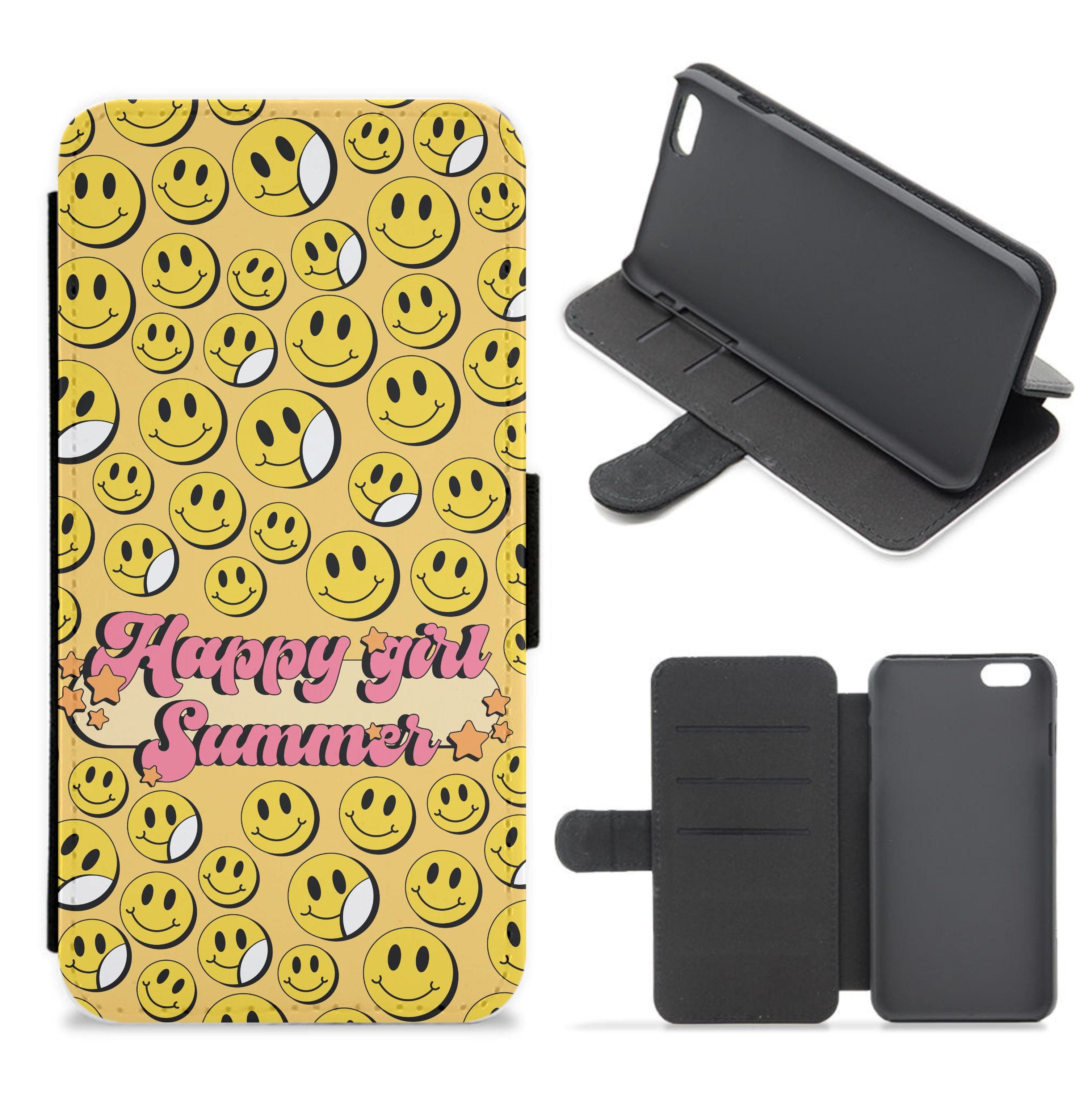 Happy Girl Summer - Summer Flip / Wallet Phone Case