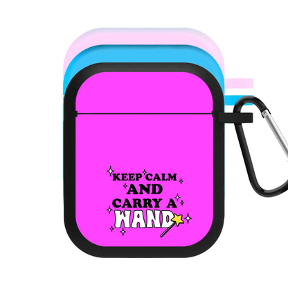 Keep Calm And Carry A Wand AirPods Case