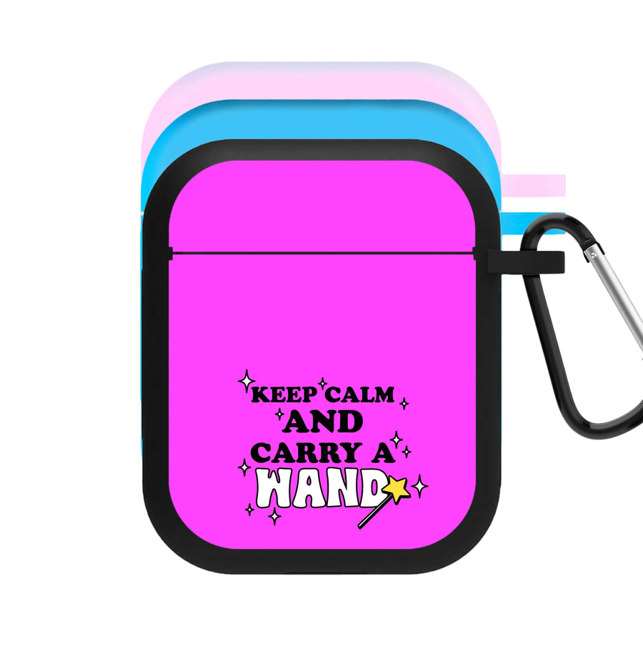 Keep Calm And Carry A Wand AirPods Case