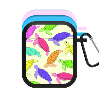 Multi Coloured Turtle Pattern - Sealife AirPods Case