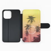 Palm Trees Circle Flip / Wallet Phone Case 2