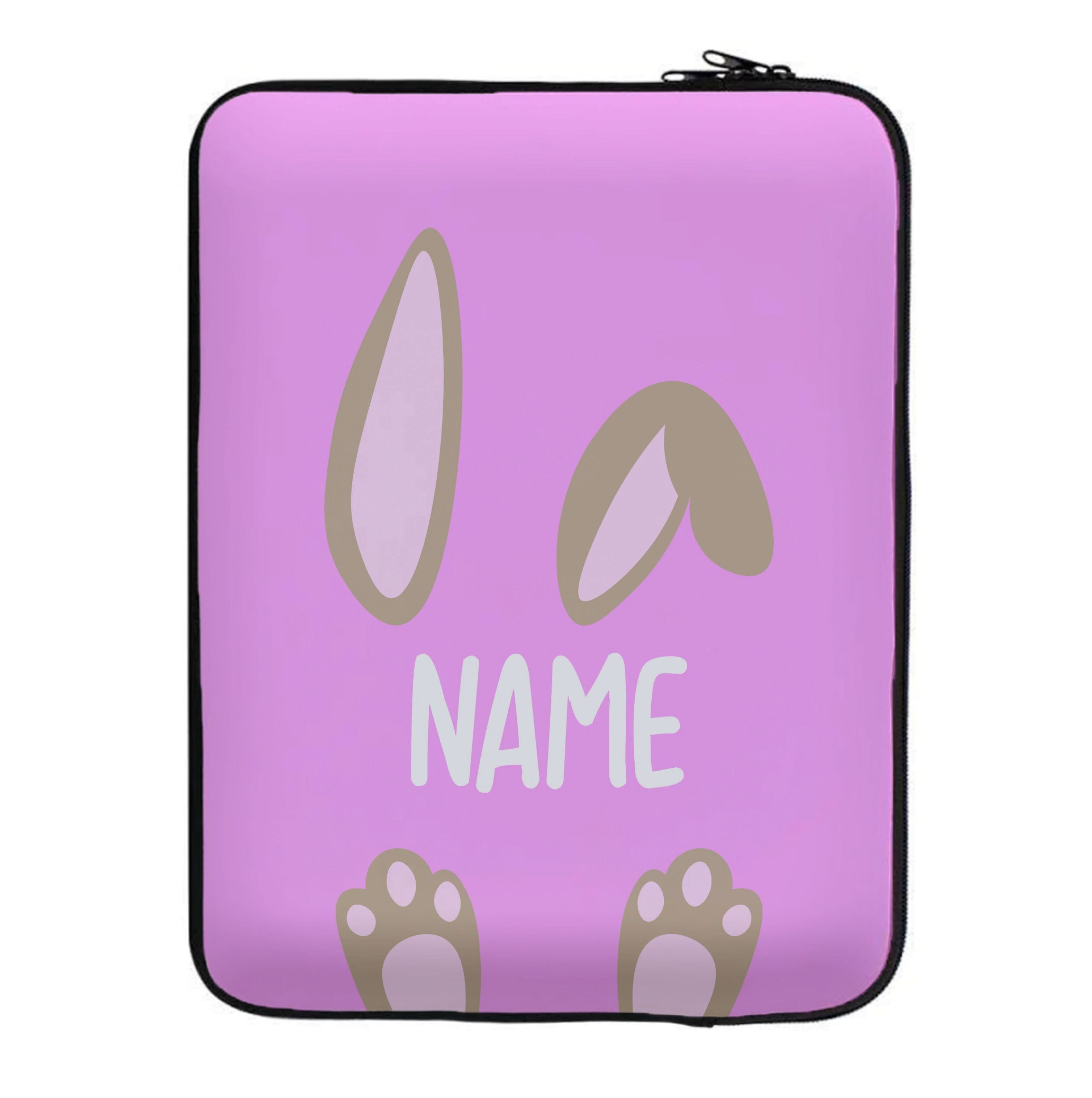 Brown Bunny Personalised Laptop Sleeve