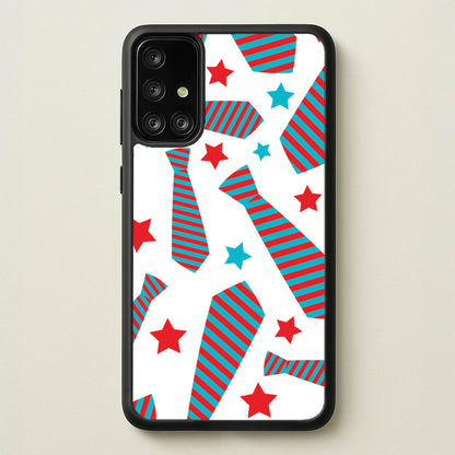 Tie And Stars Pattern Galaxy A71 Case