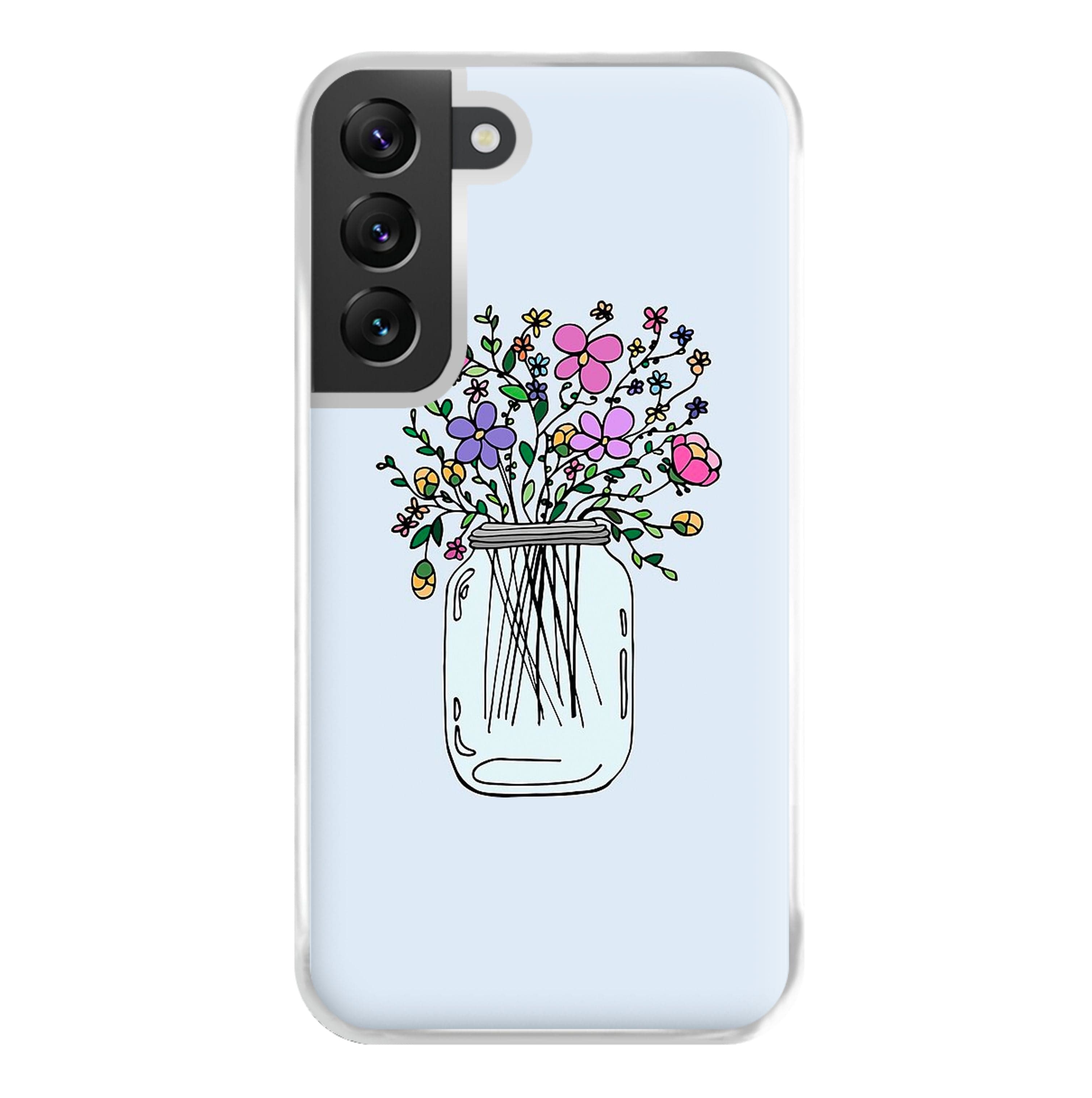 Cartoon Flower Jar Phone Case