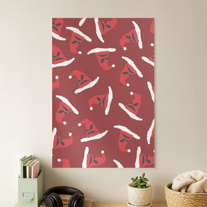 Sorting Christmas Hat Pattern Poster