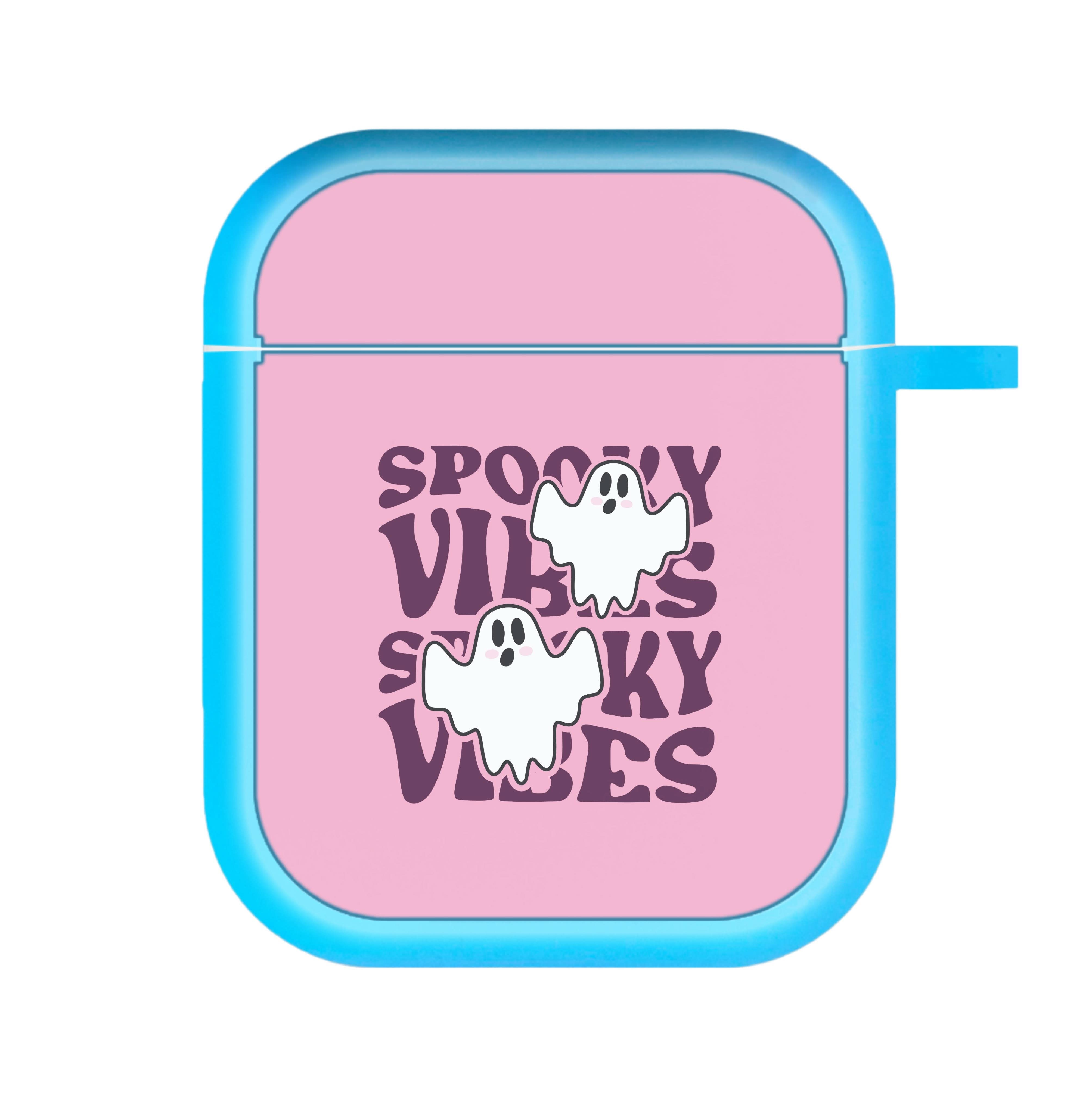 Spooky Vibes Pink AirPods Case