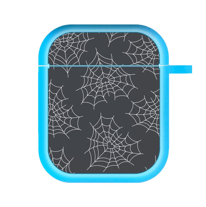 Spiderweb Hearts Pattern AirPods Case