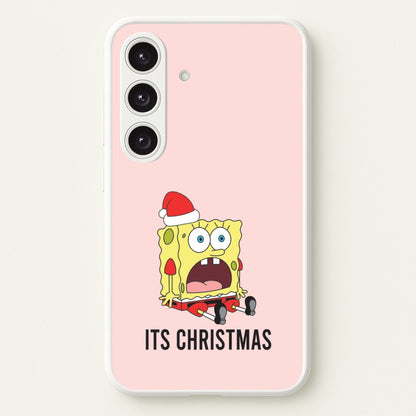 It's Christmas Cartoon Sponge Galaxy S25 Case