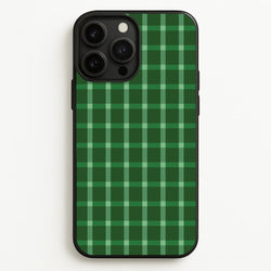 Dark Green Tartan Christmas Pattern iPhone 13 Pro Max Case
