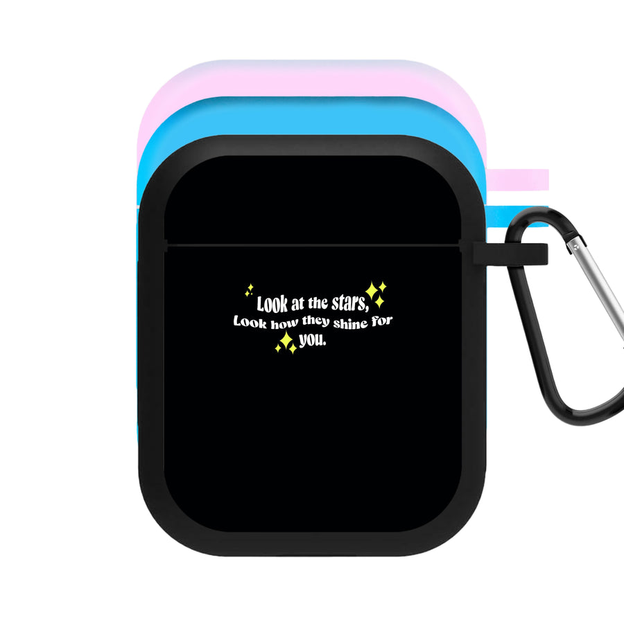 Look At The Stars - Black Colplay AirPods Case