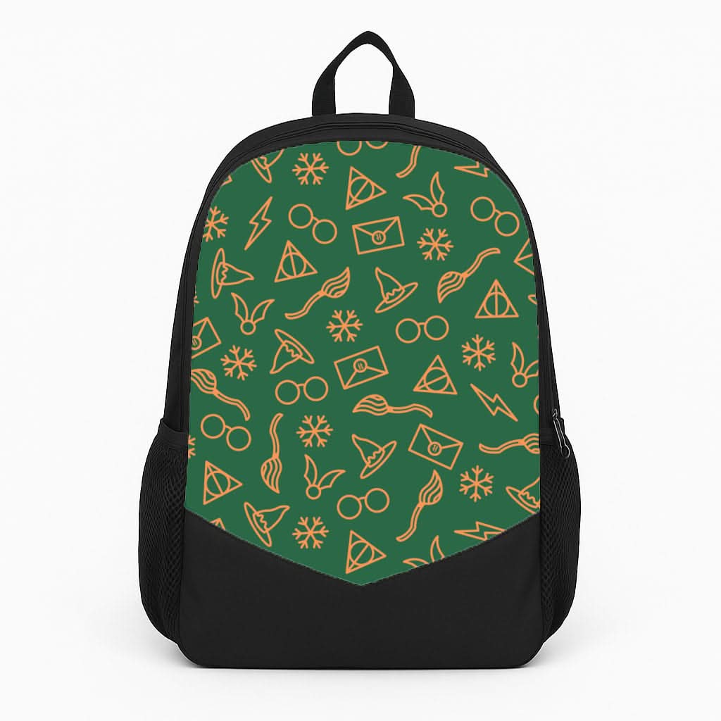 Christmas Wizard Icons Pattern Backpack