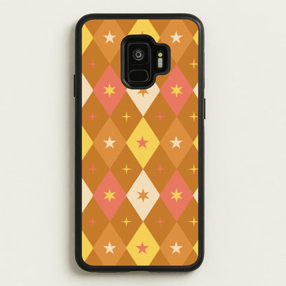 Retro Christmas Argyle Pattern Galaxy S9 Case